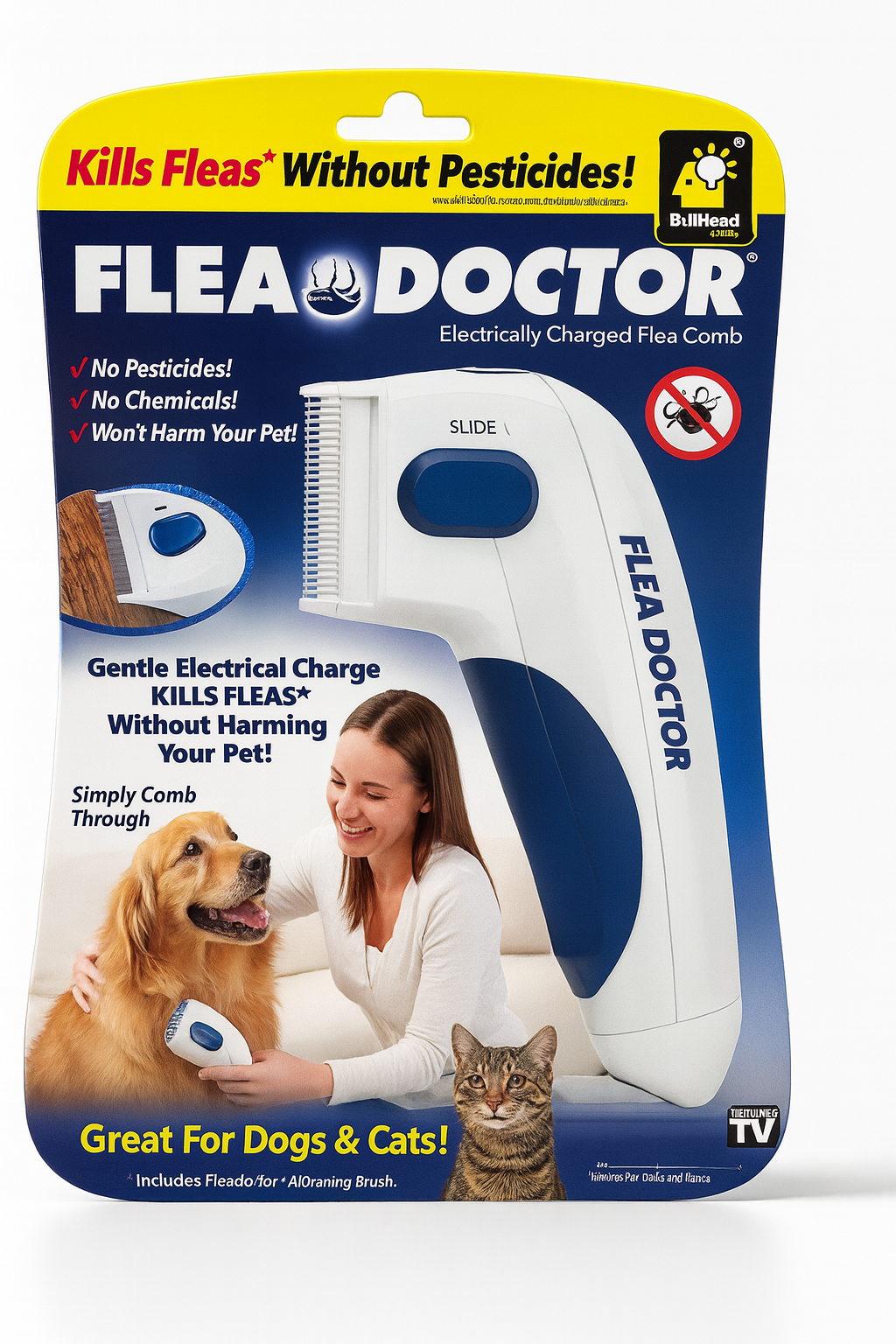 Peine Electrónico Antipulgas