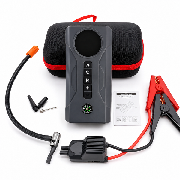 Tu Seguridad No Negociable: Arranca Tu Motor, Infla Tus Llantas y Carga Tus Dispositivos con un Solo Equipo Premium