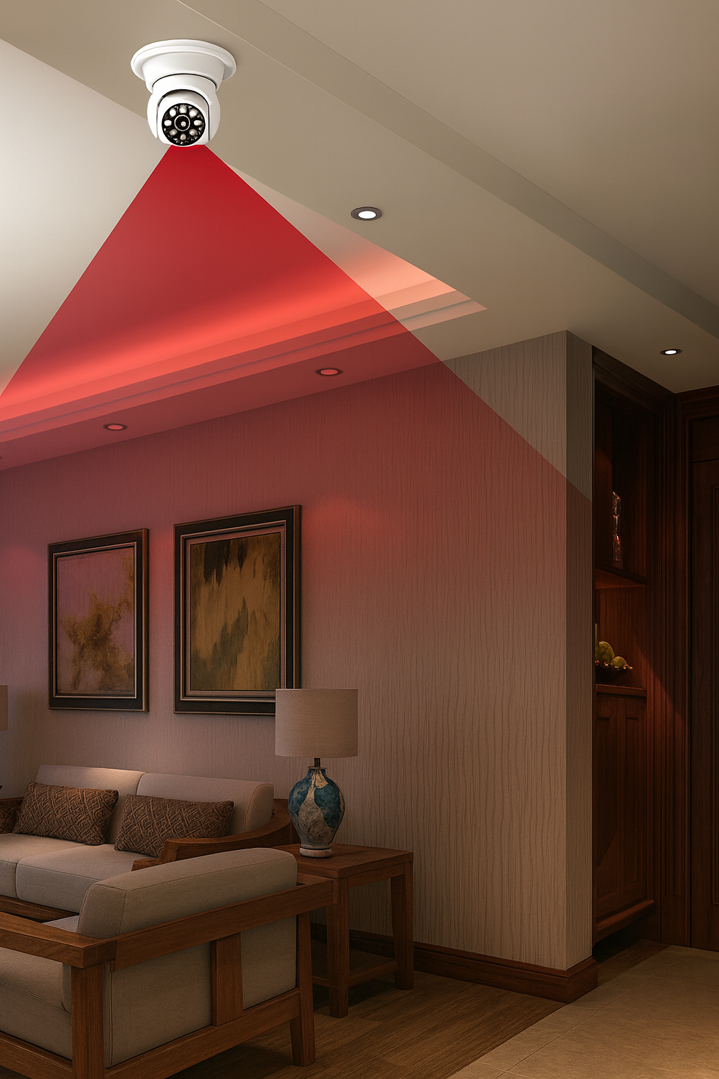 Cámara de Seguridad 360° – Foco Inteligente con Wi-Fi