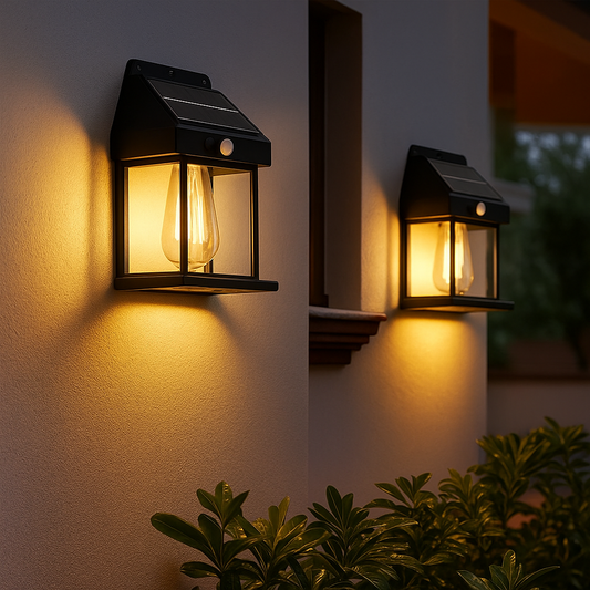 Lámpara Solar de Pared con Sensor de Movimiento – Iluminación Elegante y Segura