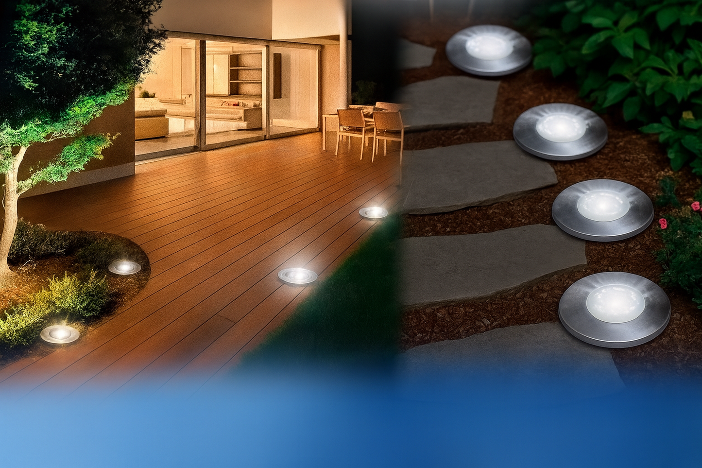 Luces Solares de Jardín x4 – Iluminación Elegante y Ecológica