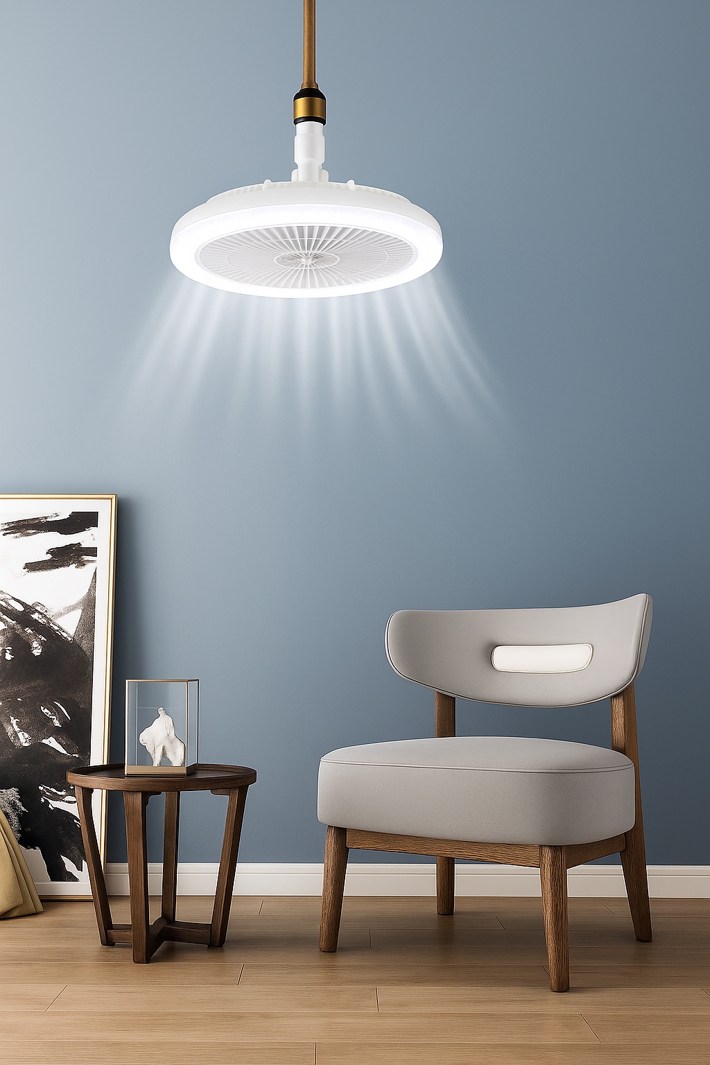 Ventilador de Techo Silencioso con LED